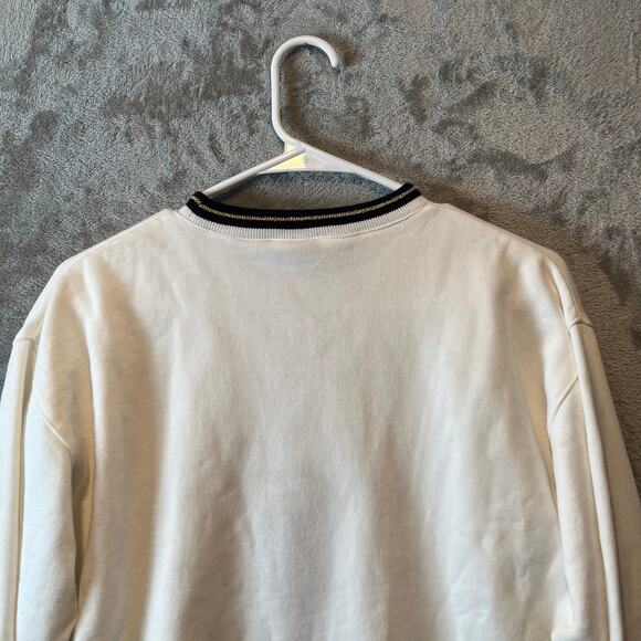 Vintage EP Pro White Crewneck Blue And Gold Stripes Golfing Sportswear Small - Picture 5 of 5